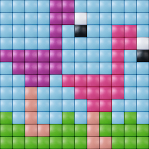 Flamingos Small Magnet Kit (XL Pixels)