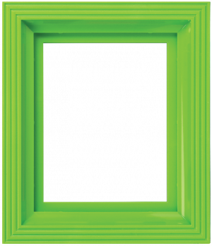 Bright Green 1 Baseplate Plastic Frame
