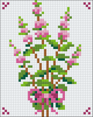 Pink Flowers Bouquet 1 Baseplate Kit
