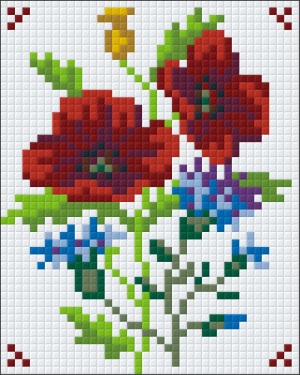 Red Flowers Bouquet 1 Baseplate Kit