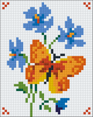 Orange Butterfly Bouquet 1 Baseplate Kit