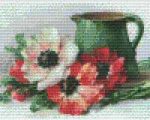 Green Can with Flowers 4 Baseplate Kit