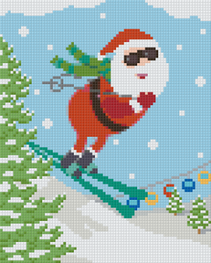 Skiing Santa 4 Baseplate Kit