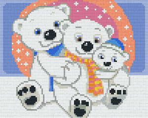 Polar Bear Family 4 Baseplate Kit