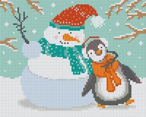 Penguin and Snowman 4 Baseplate Kit