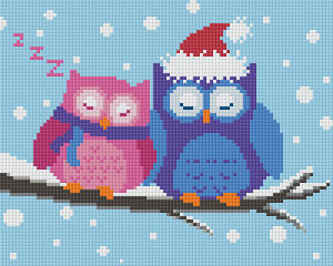 Sleeping Snowy Owls 4 Baseplate Kit