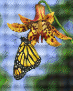 Yellow Butterfly on Flower 4 Baseplate Kit