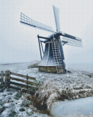 Windmill in the Winter 16 Baseplate Kit