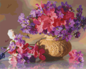 Pink Flower Vase 16 Baseplate Kit