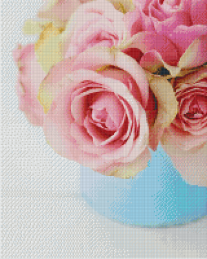 Pink Roses in Vase 16 Baseplate Kit