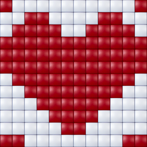 Heart Micro Magnet Kit (XL Pixels)
