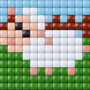 Grazing Sheep Small Magnet Kit (XL Pixels)