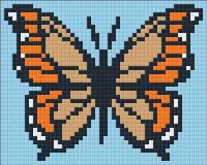 Orange Butterfly 4 Baseplate Kit (XL Pixels)