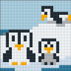 Penguins Ice Scene Magnet Kit