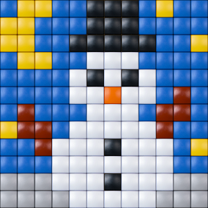 Snowman Small Magnet Kit (XL Pixels)
